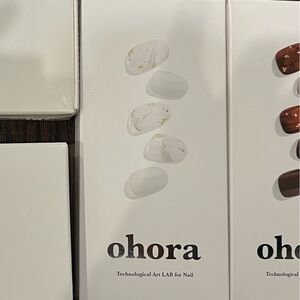 Ohora white gel nail set